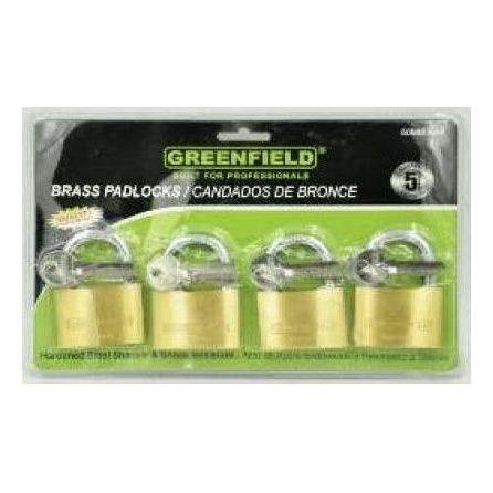 Greenfield Brass Padlock Set Pack - KHM Megatools Corp. Greenfield Brass Padlock Set Pack - KHM Megatools Corp.